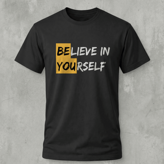 beleive in yourself shadow black tshirt seassons