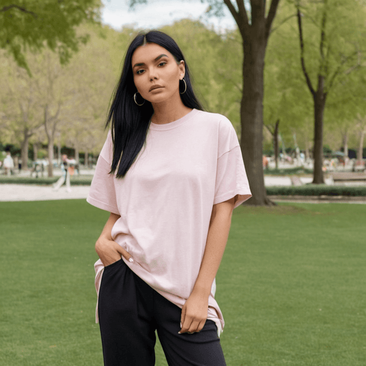 Baby Pink Oversized Tshirt - Seassons