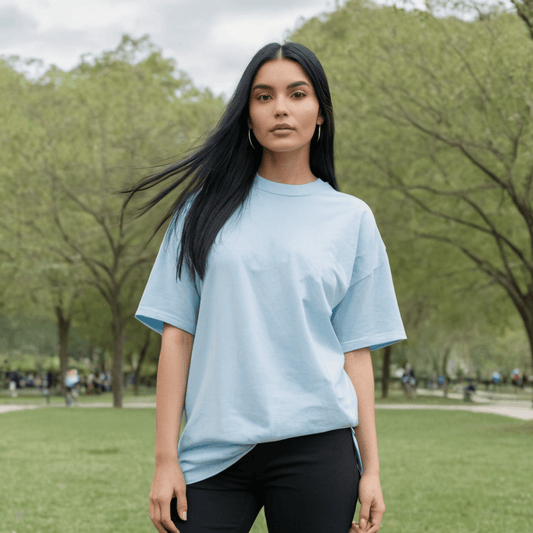 Baby Blue Oversized Tshirt - Seassons