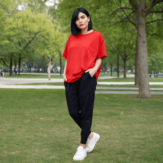 Red Oversized Tshirt - Seassons