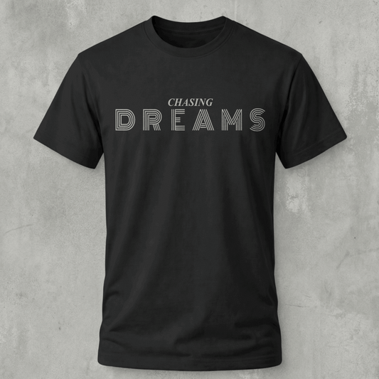 Seassons Black t-shirt with 'Chasing Dreams'