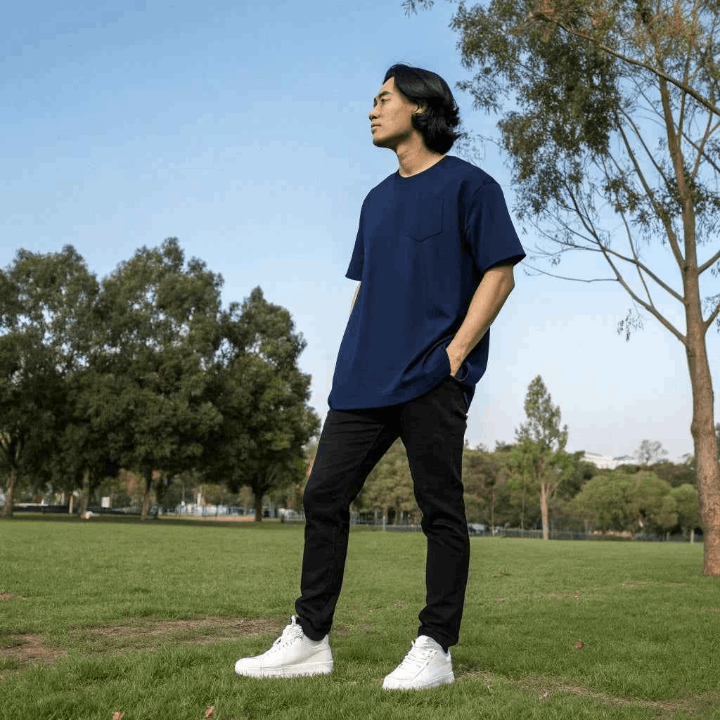 Midnight Blue Oversized Tshirt