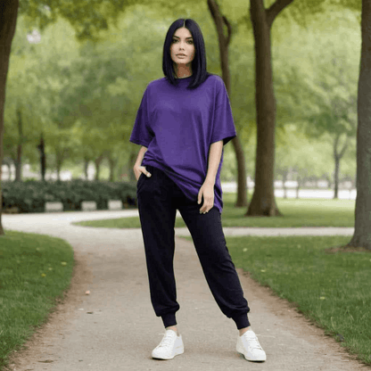 Deep Violet Oversized Tshirt