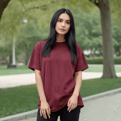 Maroon Oversized Tshirt