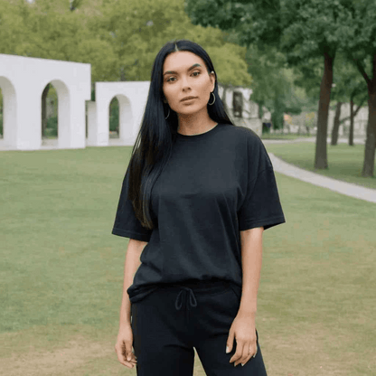 Shadow Black Oversized Tshirt