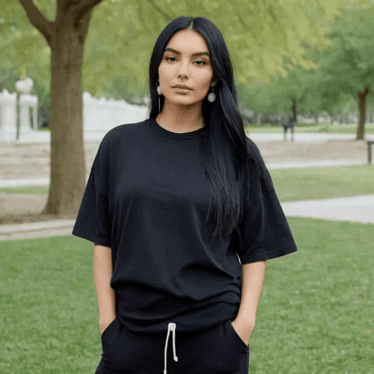 Shadow Black Oversized Tshirt