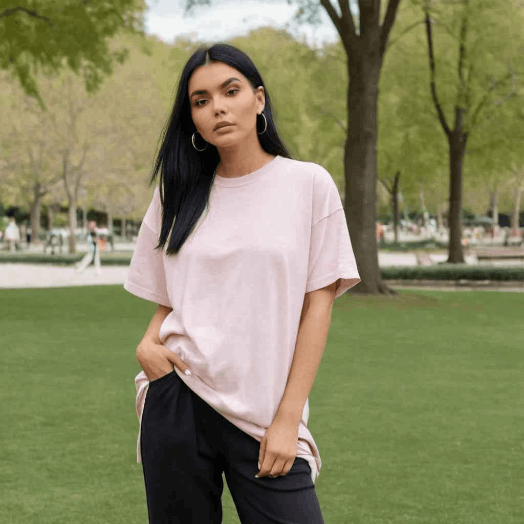 Blush Pink Oversized Tshirt