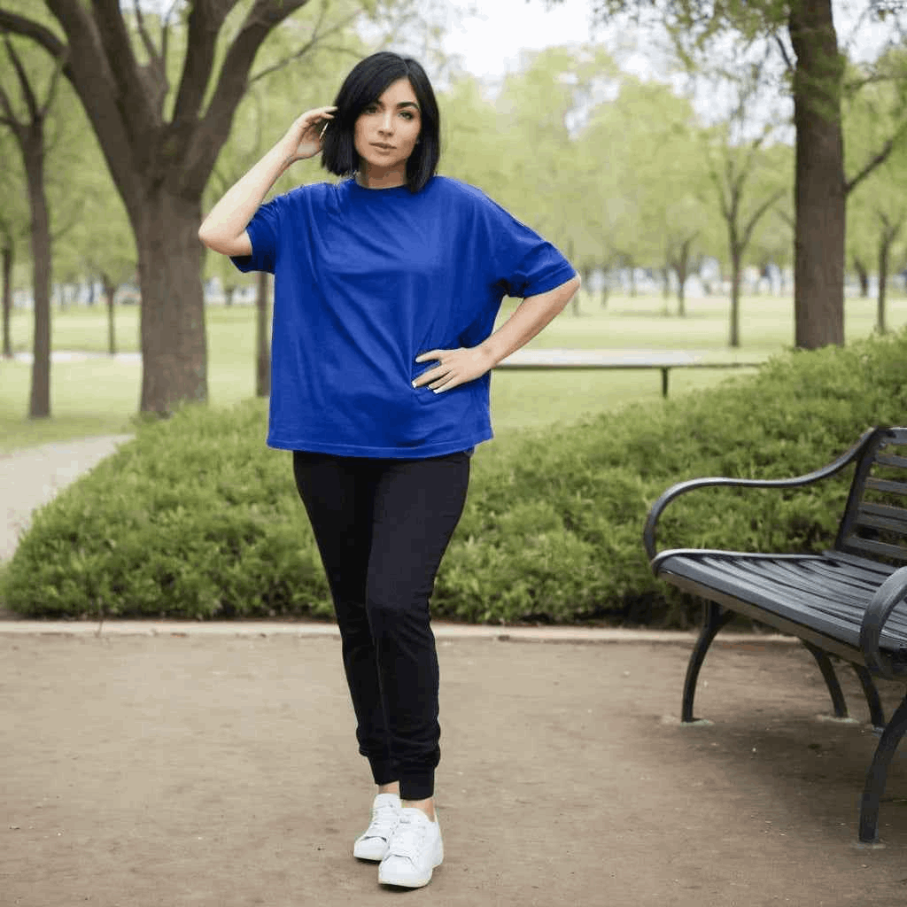 Royal Blue Oversized Tshirt
