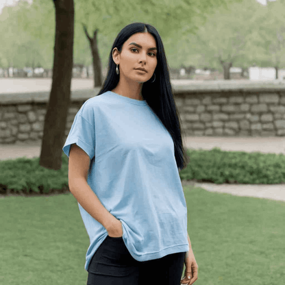 Frost Blue Oversized Tshirt