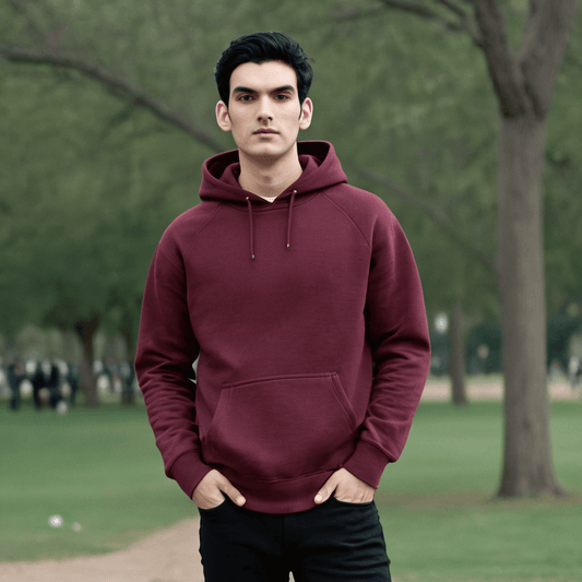 Basic Maroon Hoodie - Seassons