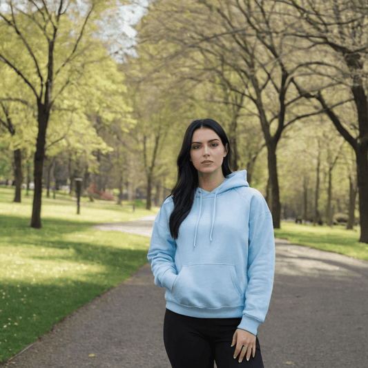 Basic Baby Blue Hoodie - Seassons