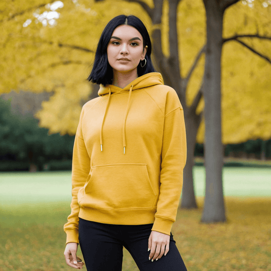 Basic Mustard Yellow Hoodie - Seassons