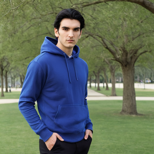 Basic Royal Blue Hoodie - Seassons