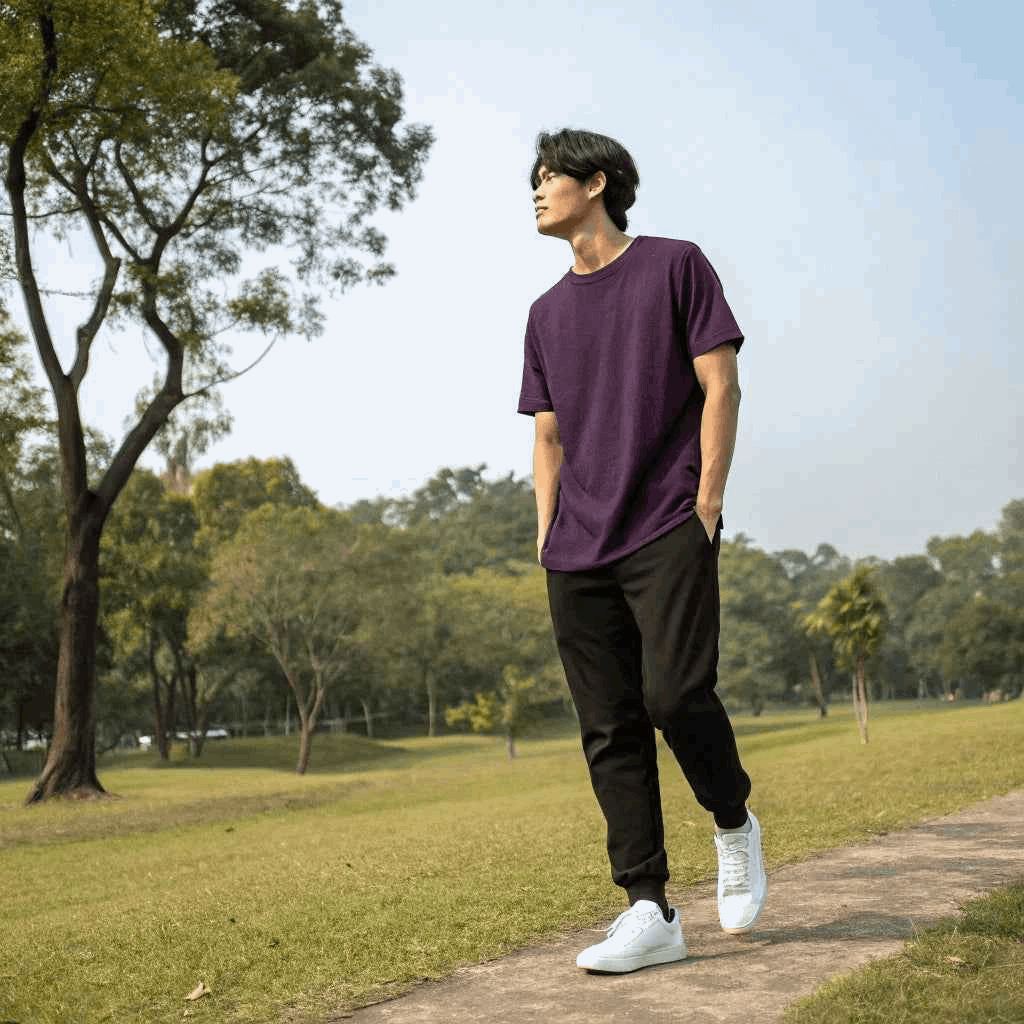 Deep Violet Oversized Tshirt