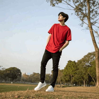 Candy Red Oversized Tshirt